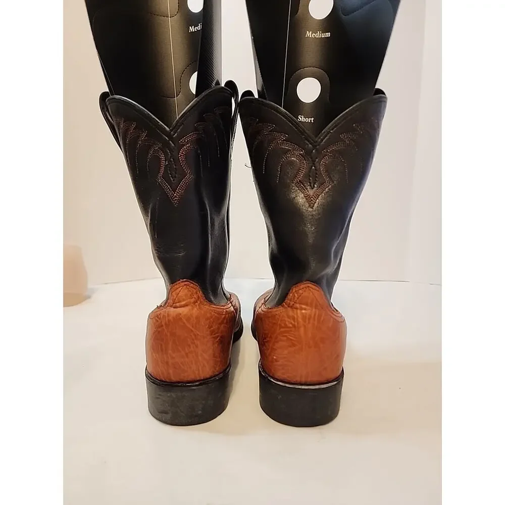 Vintage Ariat 35691 Two Tone Heritage Western Cowboy Ranch Boots Men's Sz 9 D